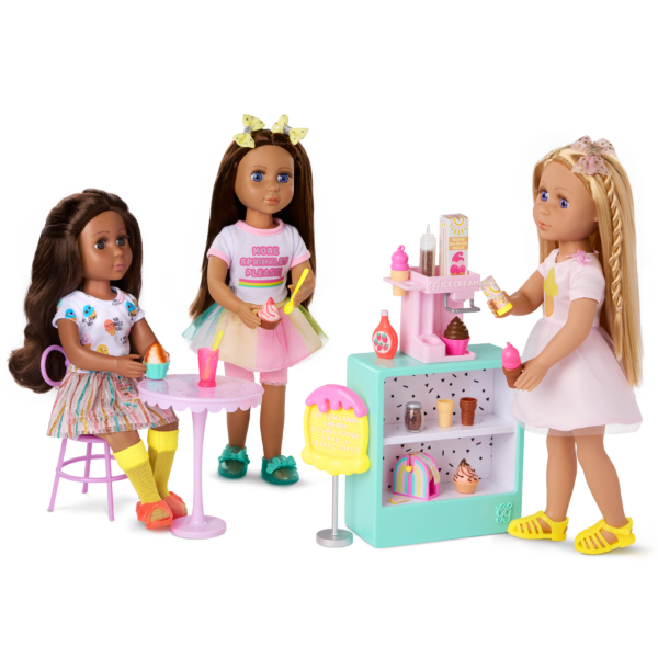 Glitter Girls 14-inch Dolls at Lacy's Pop-Up Ice Cream Shop