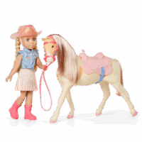 Glitter Girls Sadie Silver Doll Horse Set