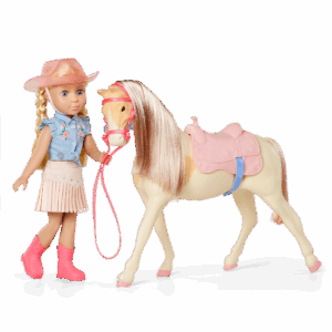 Glitter Girls Sadie Silver Doll Horse Set