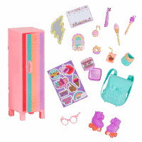 Glitter Girls Locker Playset and School Accessories