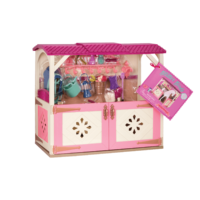 Horse stable playset with accessories