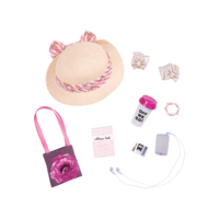 Travel accessory set for 14-inch doll