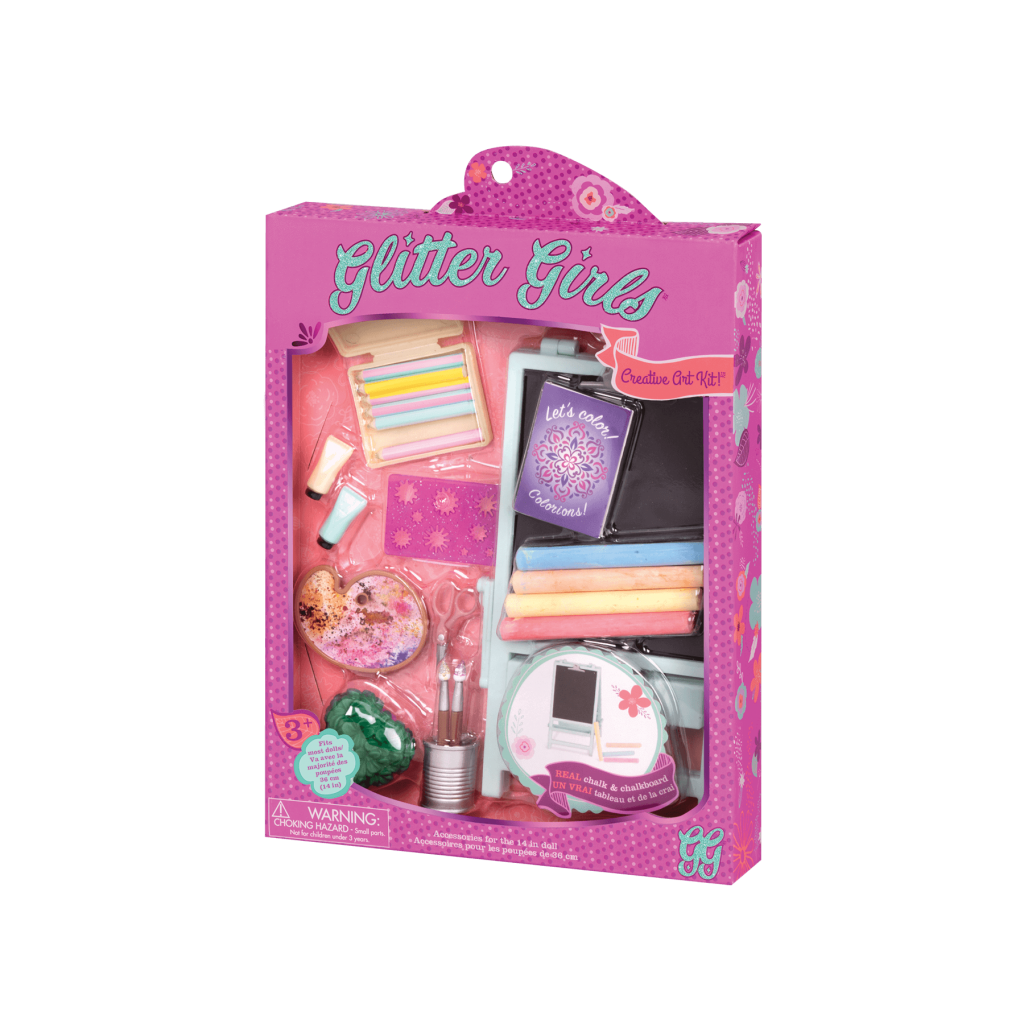 Creative Art Kit! Art Playset for Dolls Glitter Girls