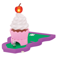 Ice cream-themed mini-golf obstacle