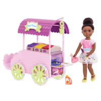 14-inch doll with flower carriage