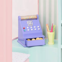 Toy cash register for candy shop