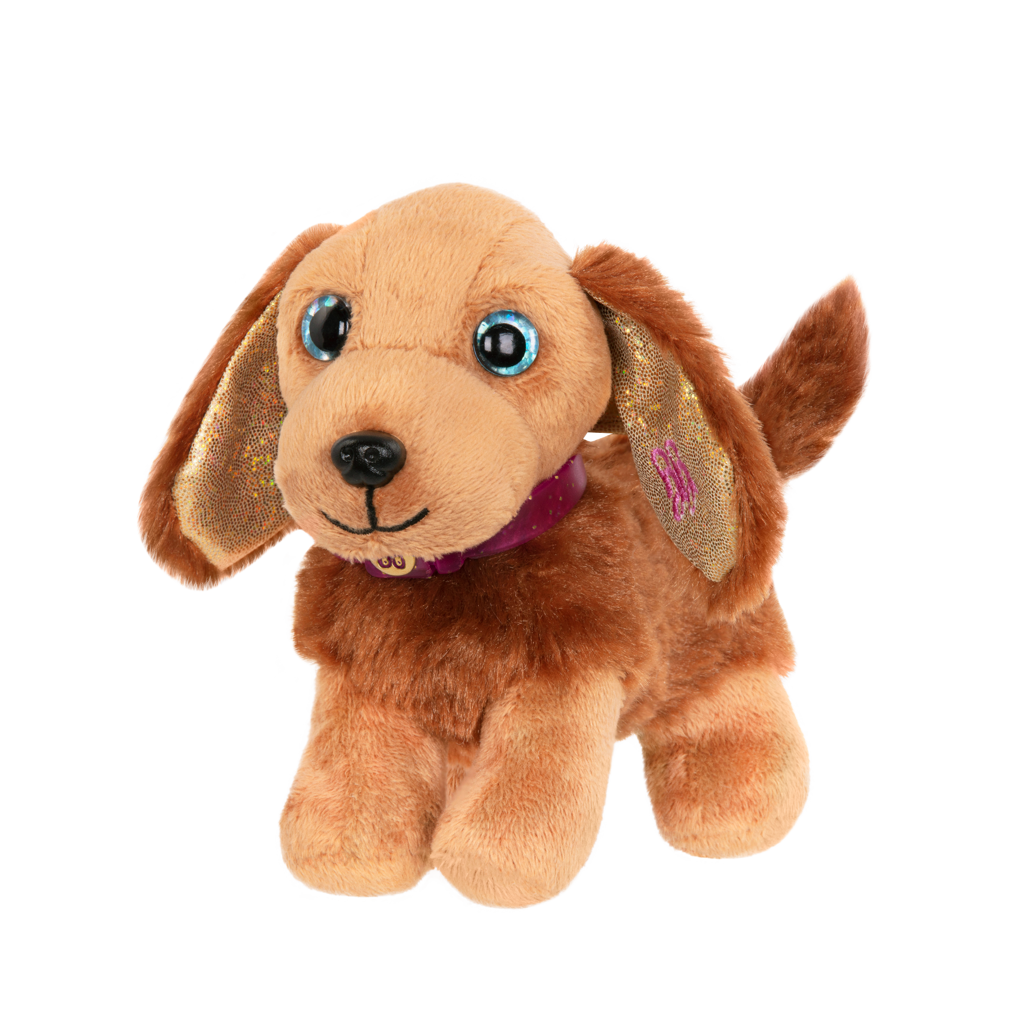 3+ 10" Tan Spaniel Plush Soft Toy Sparkle Eyes Puppy Dogs 