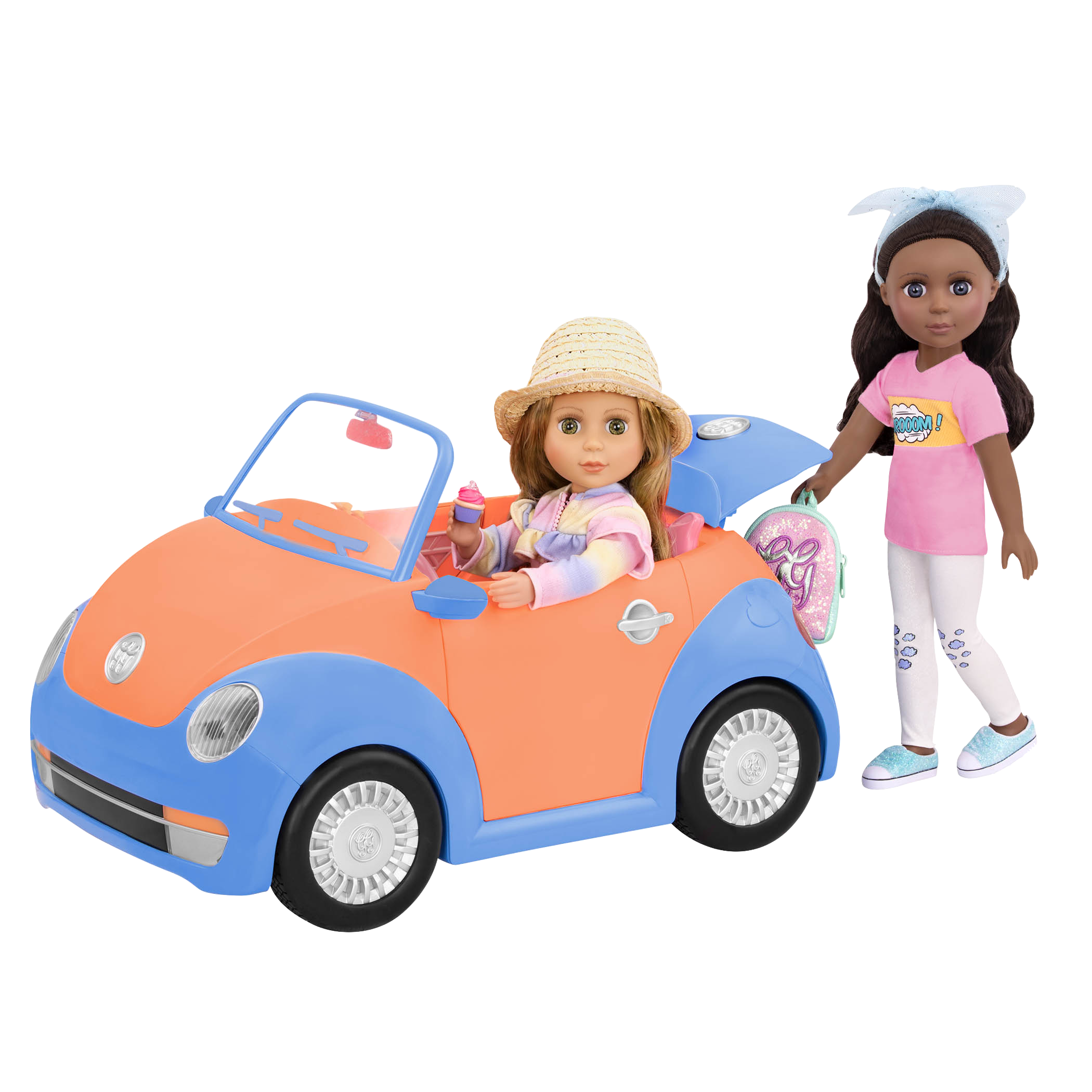 Glitter Girls Convertible Car for 14 Dolls - Cheeky Monkey Toys