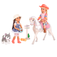 Glitter Girls horseback riding accessories, Hallie & Floe