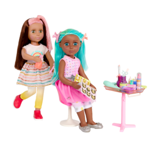 Glitter Girls dolls with hair salon set