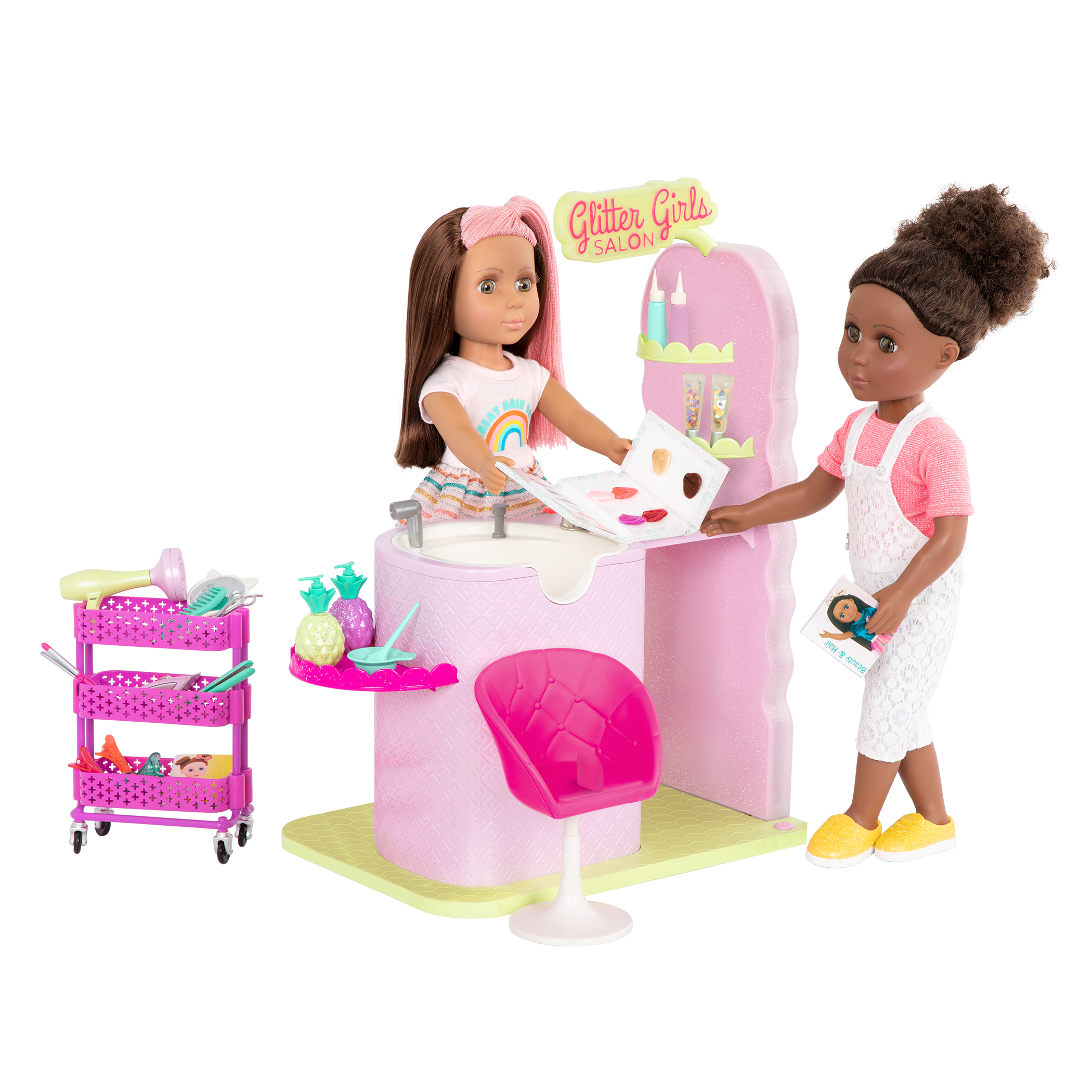 Barbie Hair Dressing Set With Pretend Hairdryer And 12 Other Accessories Age 3+ 