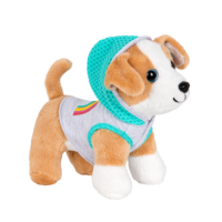 Hooded sweater for dog plushie