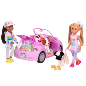 Pup Traveling Set with Dolls & Convertible