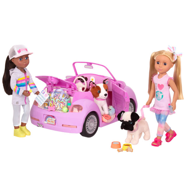 Pup Traveling Set with Dolls & Convertible