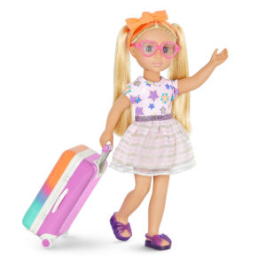 14-inch doll with travel playset