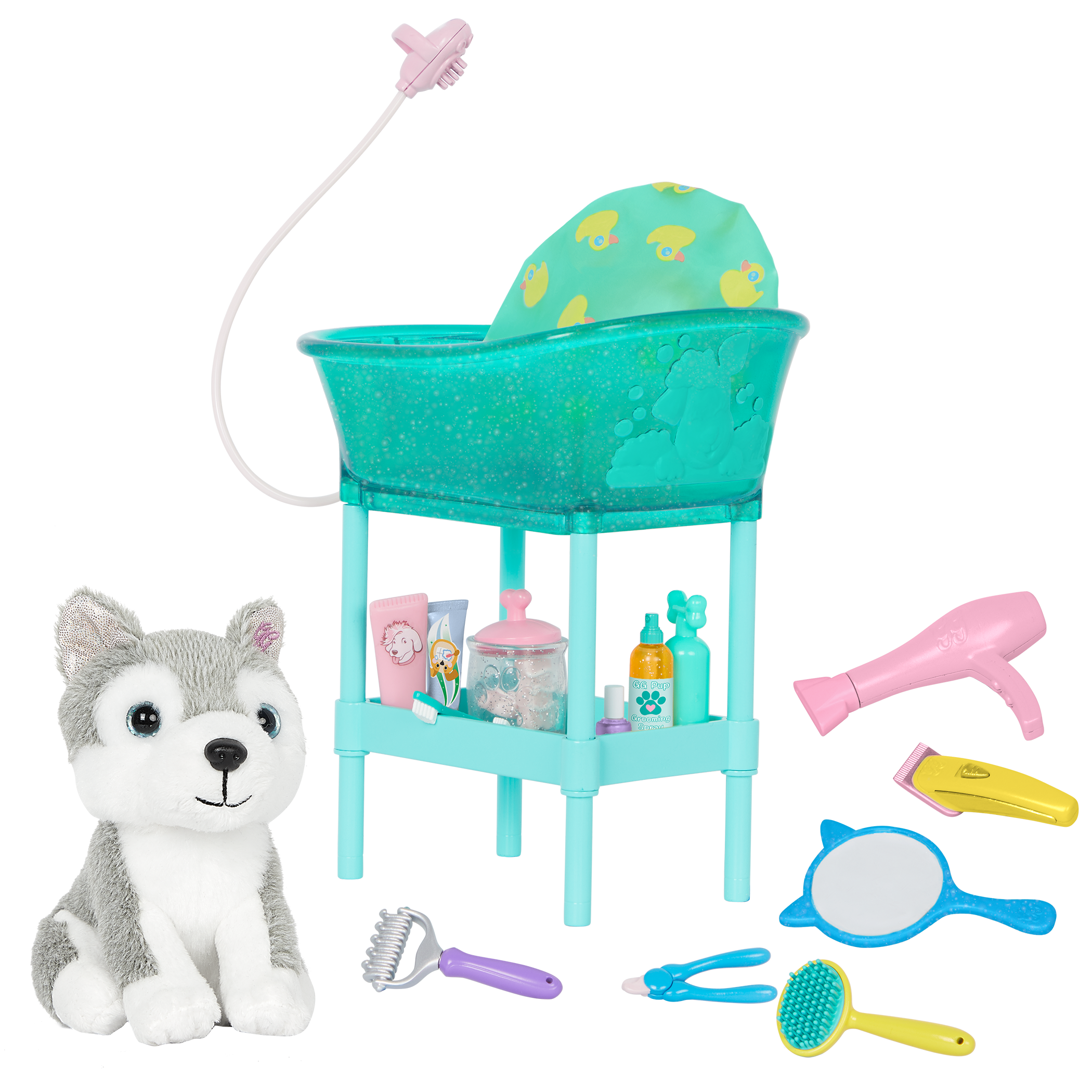 Glitter Girls glitter girls - stuffed puppy playset - dog training toys -  doll pets & accessories - toys for kids 3 years+