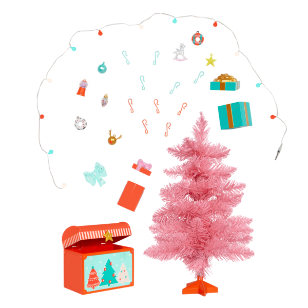 Glitter Girls holiday tree with accessories