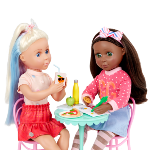 Glitter Girls Dolls Having Lunch Together