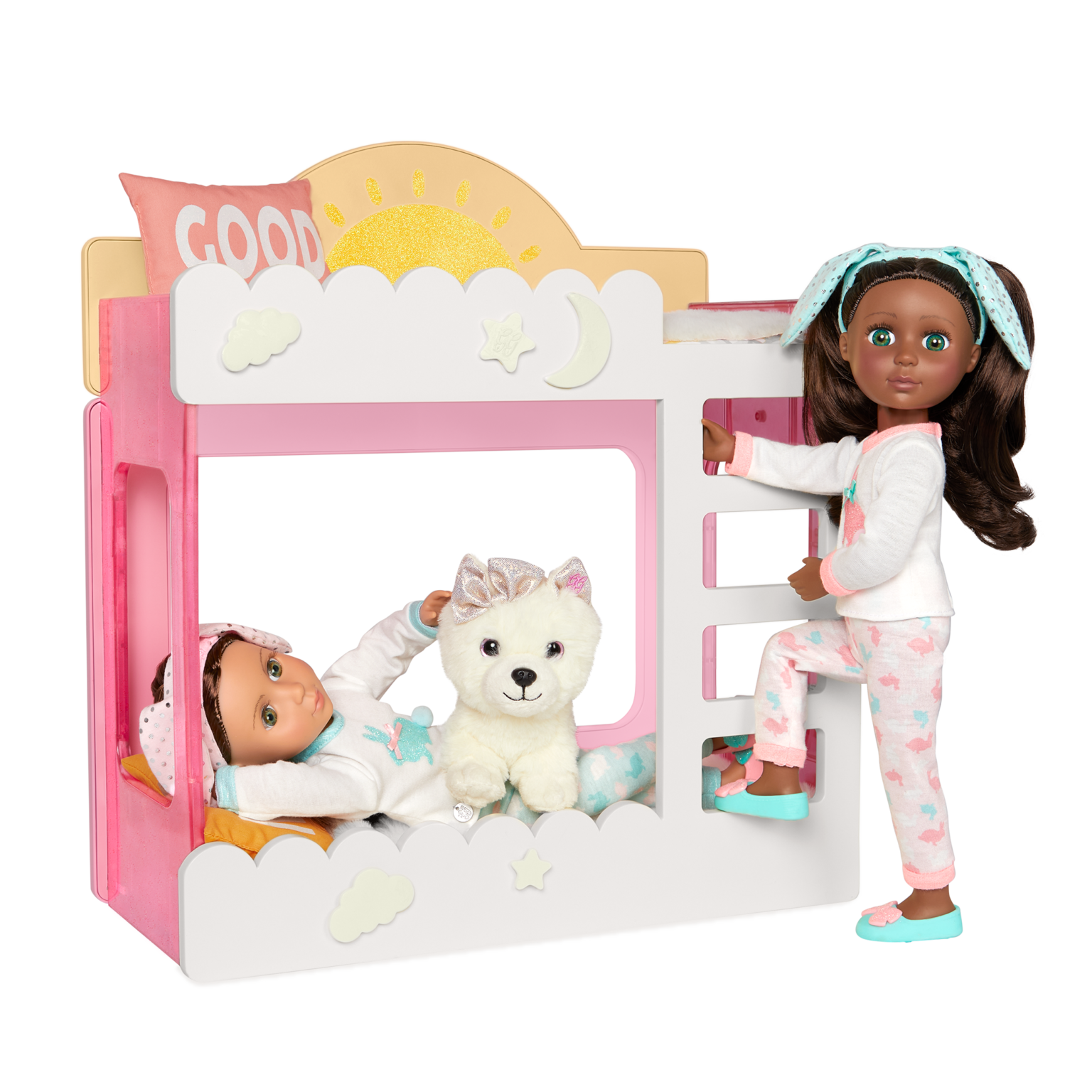 Comfy Clouds Bunk Bed 14inch Doll Playset Glitter Girls