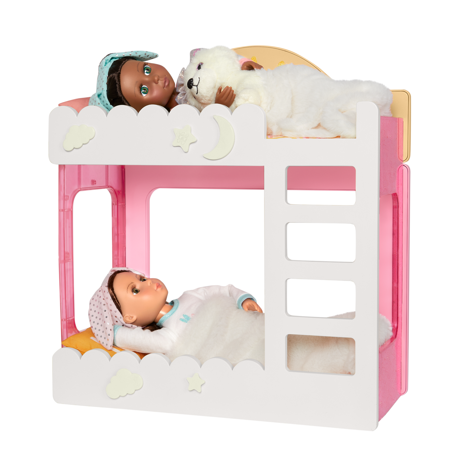 Comfy Clouds Bunk Bed 14inch Doll Playset Glitter Girls