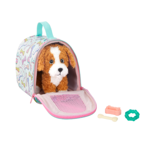 Froo Froo Goldendoodle Plush in Carrier