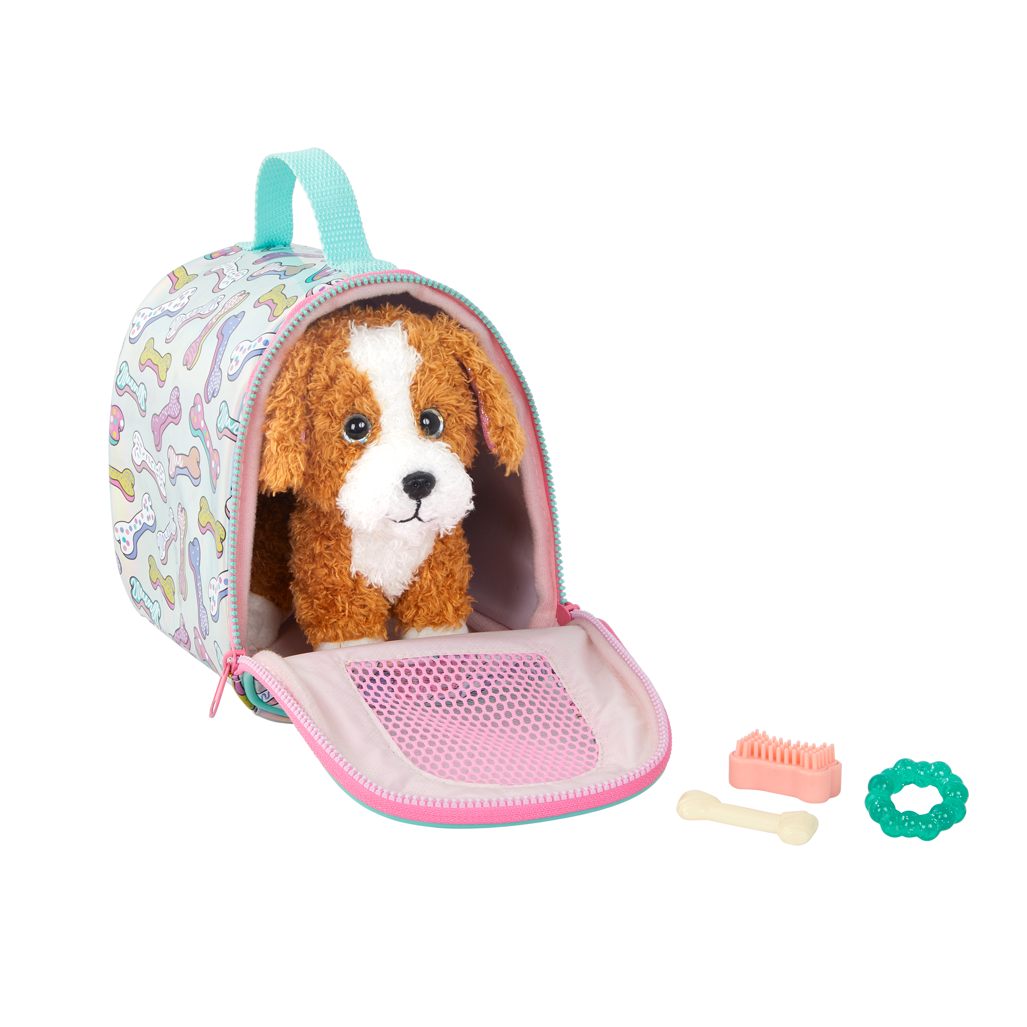 Small Pet Shop Toy Dog + Carrying Case Kids Cute Puppy Stuffed