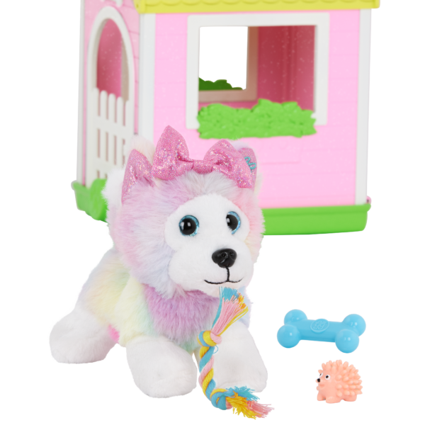 Toby Rainbow Husky with Dog Toys