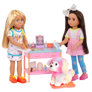 Glitter Girls 14-inch Dolls with Vet Table Set